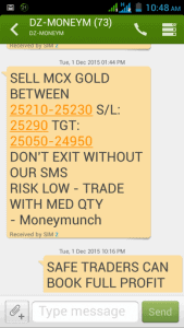 Gold SMS Tips