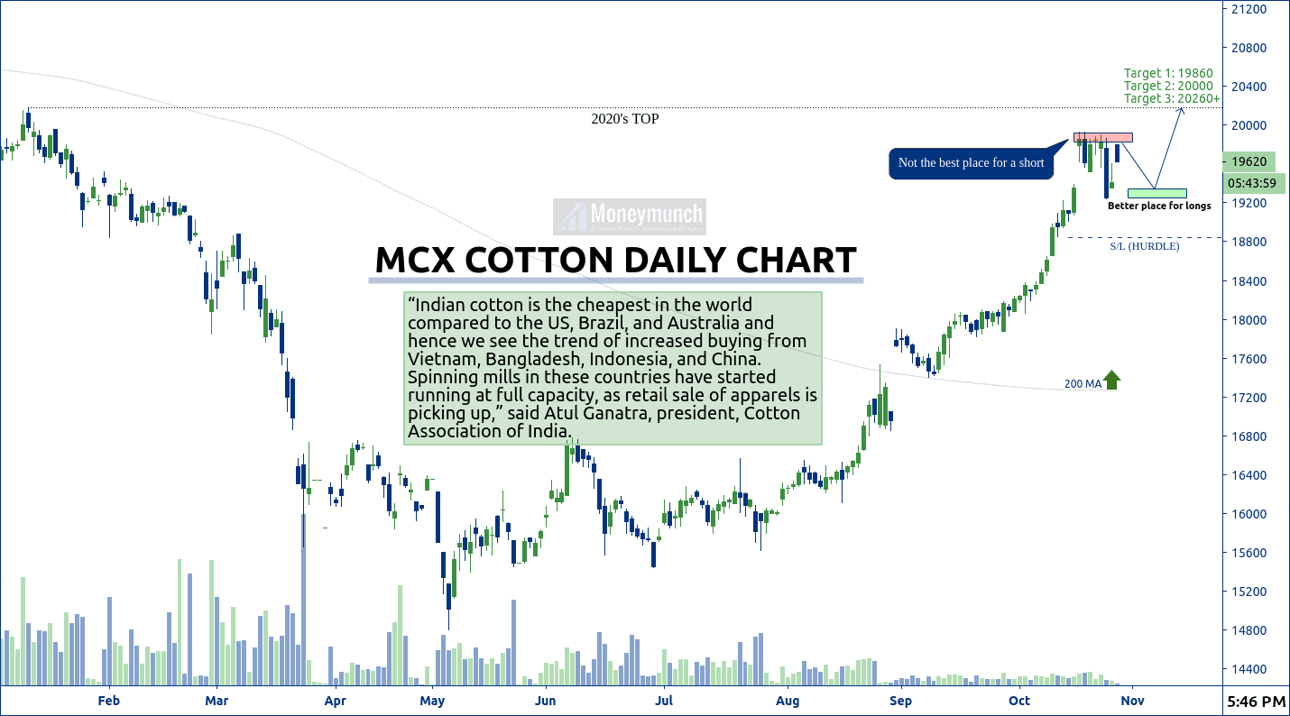 free commodity cotton tips daily chart