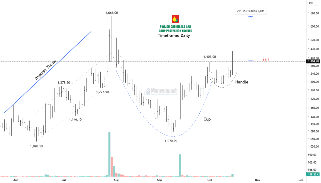Free NSE punjabchem chart calls